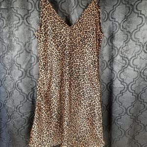Size Small Leopard print nightie Sophia by Delicates brand silky feel